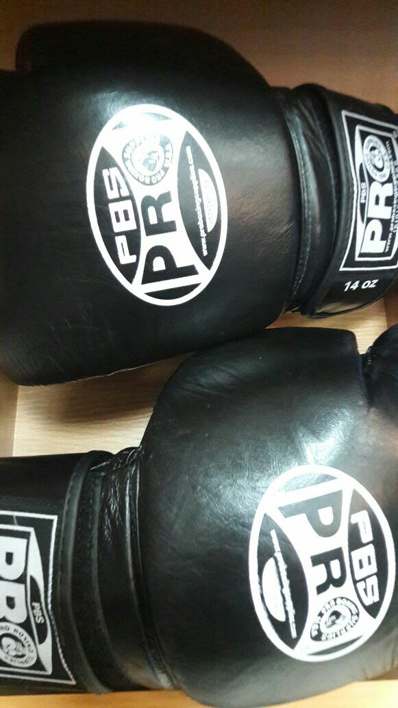 Тренировочные перчатки для бокса из натуральной кожи. Мексика. PRO.