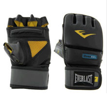 Изображение Снарядные перчатки  Everlast MMA чёрно-жёлтый L/XL