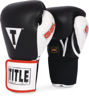 Изображение Тренировочные гелевые перчатки (на липучке) TITLE GEL® черно-белый