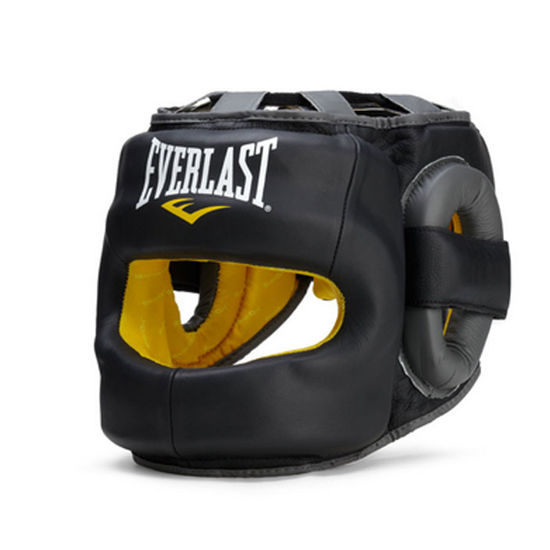 Изображение Шлем боксерский закрытый с бампером EVERLAST SAVEMAX HEAD GEAR черный/желтый