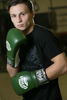 Изображение Профессиональные перчатки для бокса (на шнуровке) зеленый 10 унций