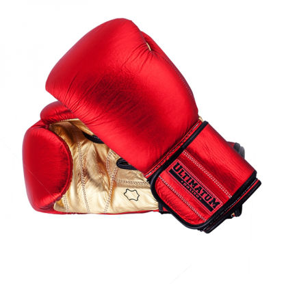 Изображение Универсальные боксерские перчатки Ultimatum Gen3Pro GoldRush красный/золотой