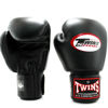 Тайский бокс перчатки Twins тренировочные на липучке черный