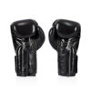 Тайский бокс перчатки Fairtex спарринговые на липучке черный